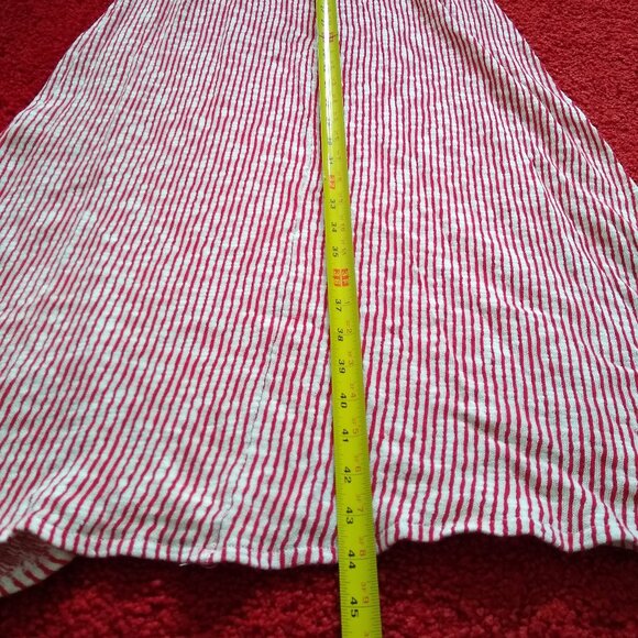 Zara lace up knit stripe maxi dress NWOT - Picture 11 of 13